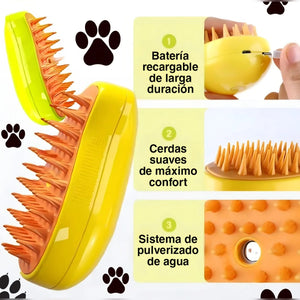 CEPILLO DE VAPOR PARA MASCOTAS 3 EN 1
